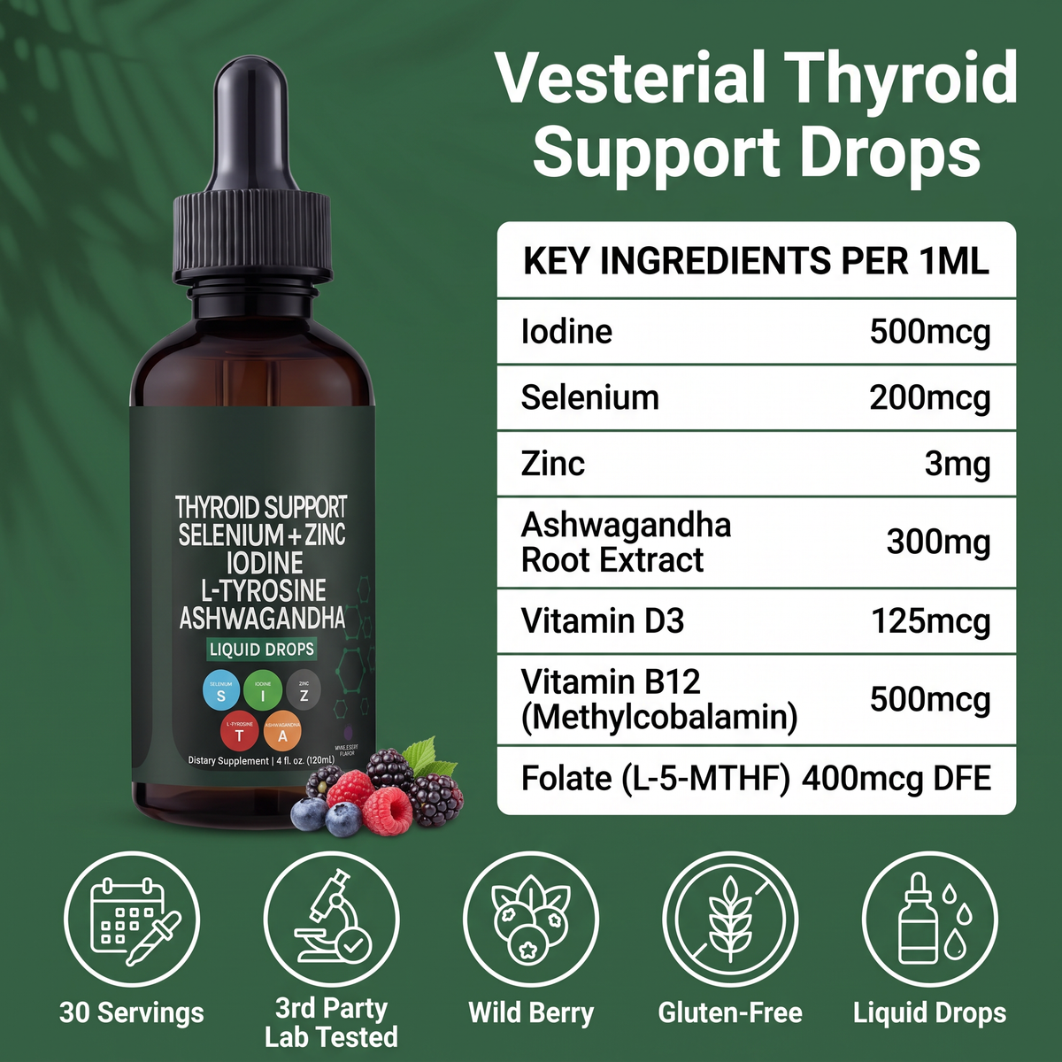 Thyroid support drops
