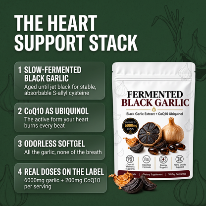 Fermented Black Garlic Extract + CoQ10 Ubiquinol