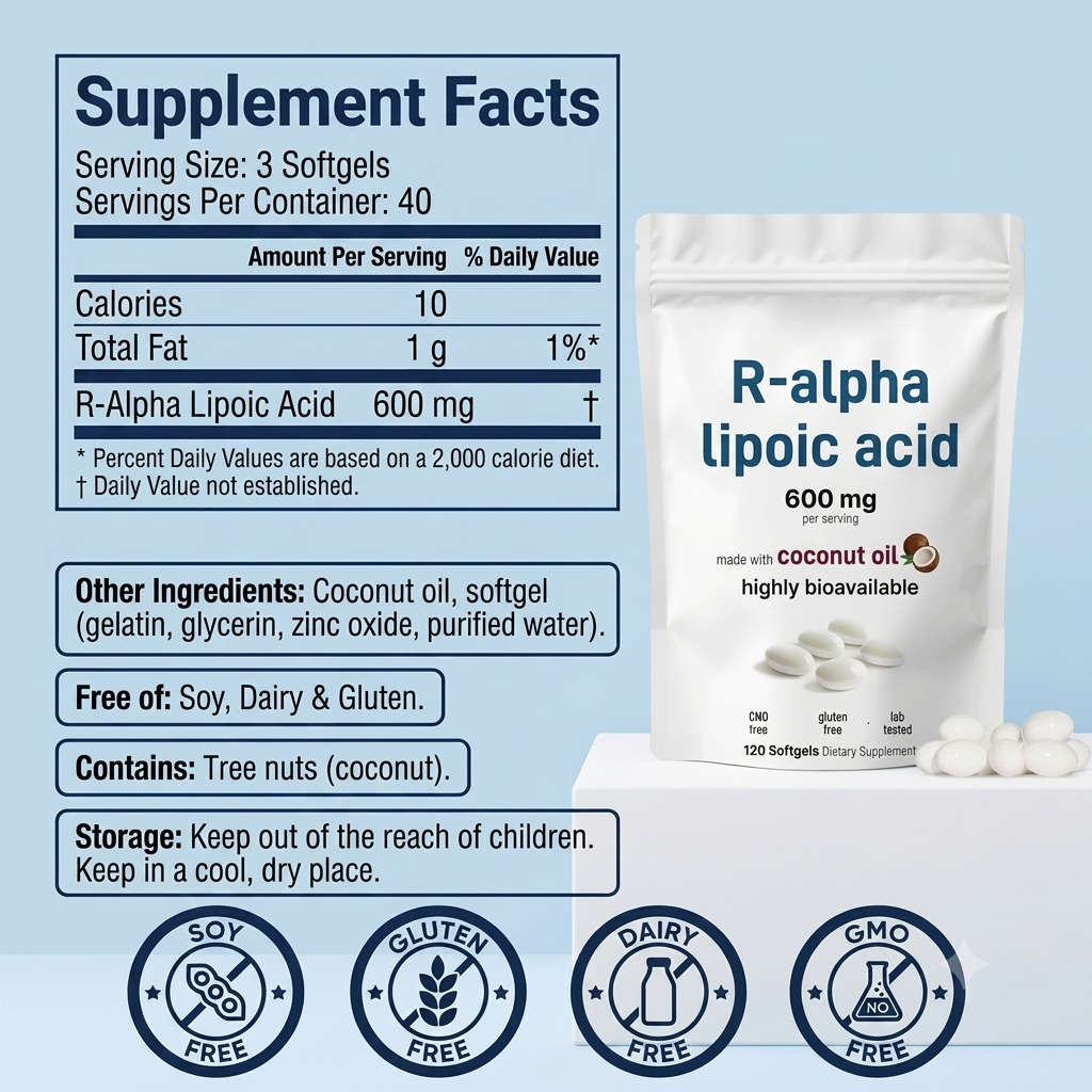 R-Alpha Lipoic Acid Softgel Extracts-2